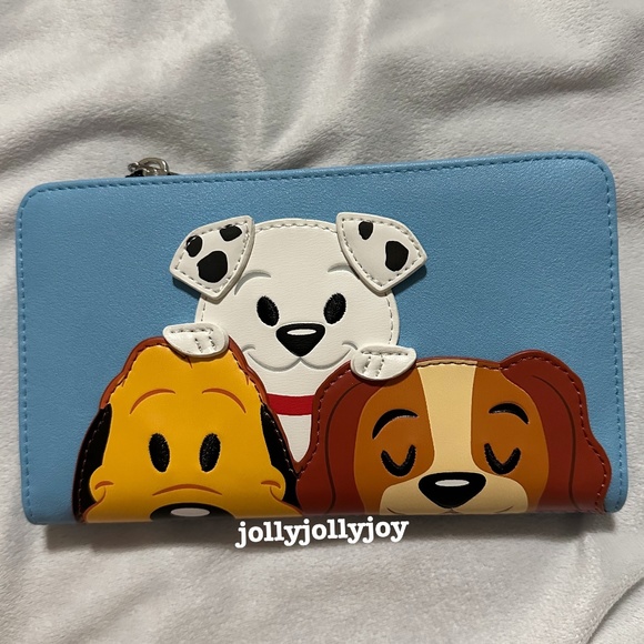 NWOT Loungefly Disney Dogs Mini Backpack with Wallet and Lanyard Card Case Set - Picture 8 of 14